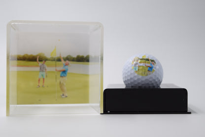 Golf Ball in Acrylic Case