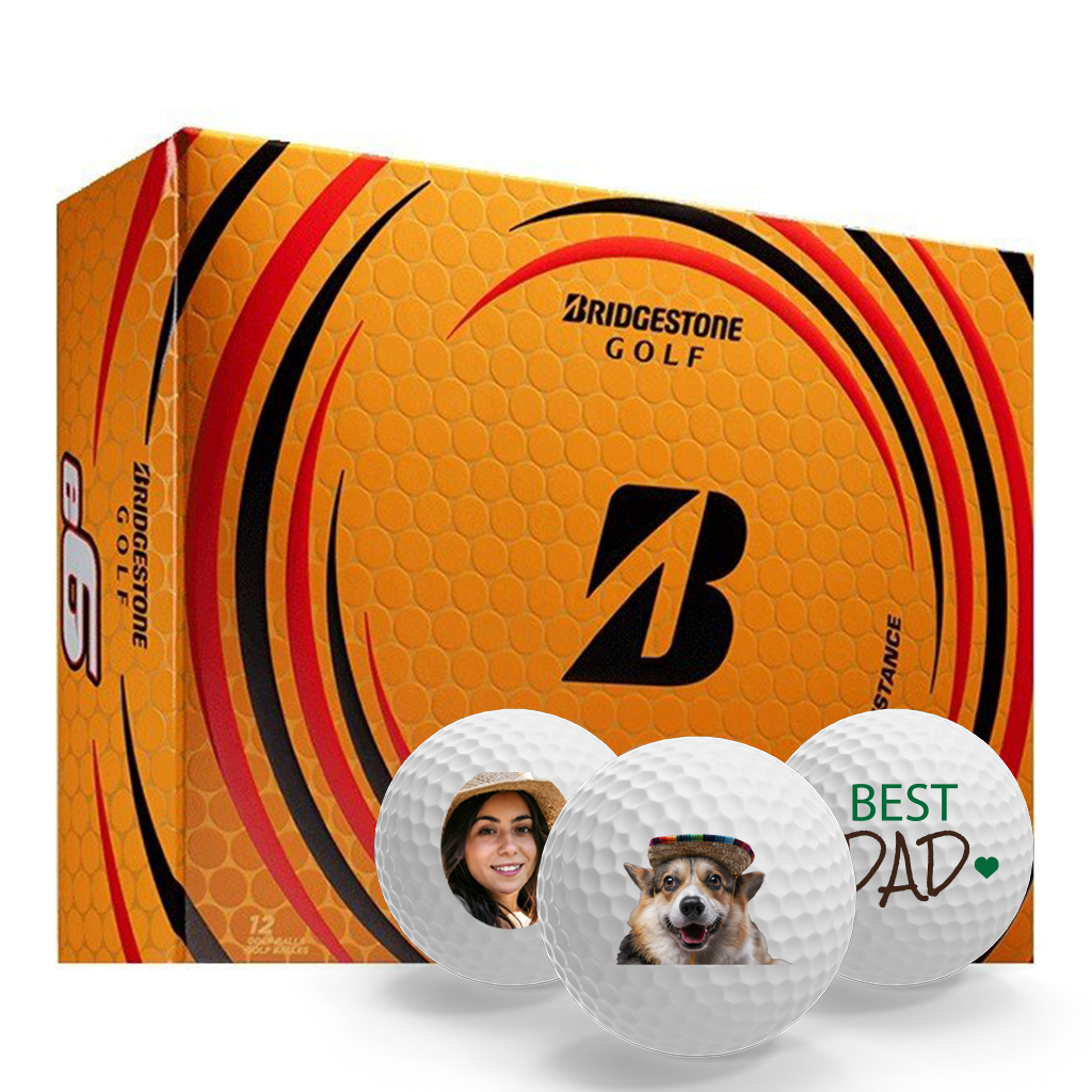 Pack of Bridgestone Golf Balls with custom logo golf balls.