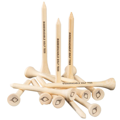 BGB Biodegradable Golf Tees (Bamboo) – 100 Pack – 2¾”