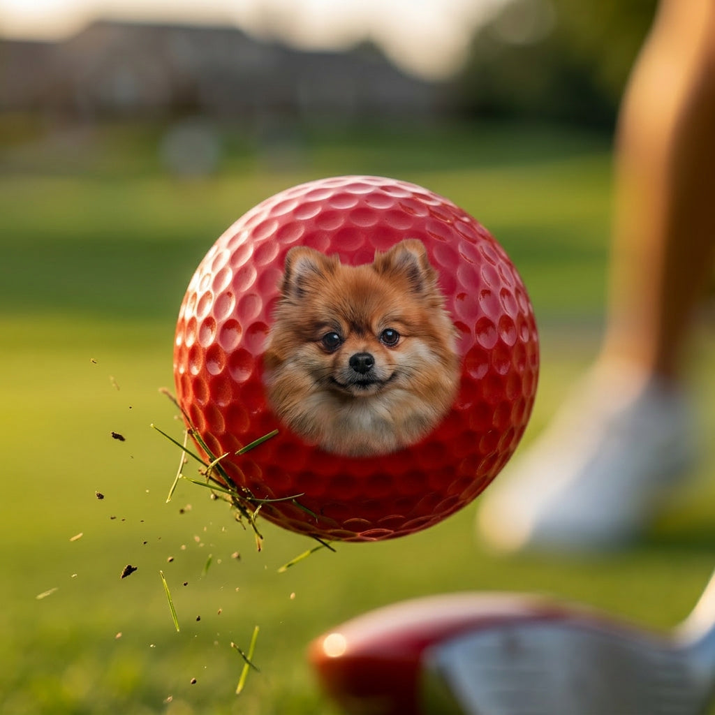 Red Blank Golf Balls
