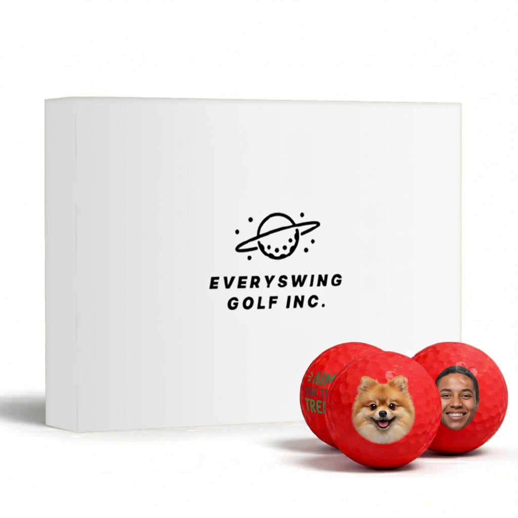 Red Blank Golf Balls
