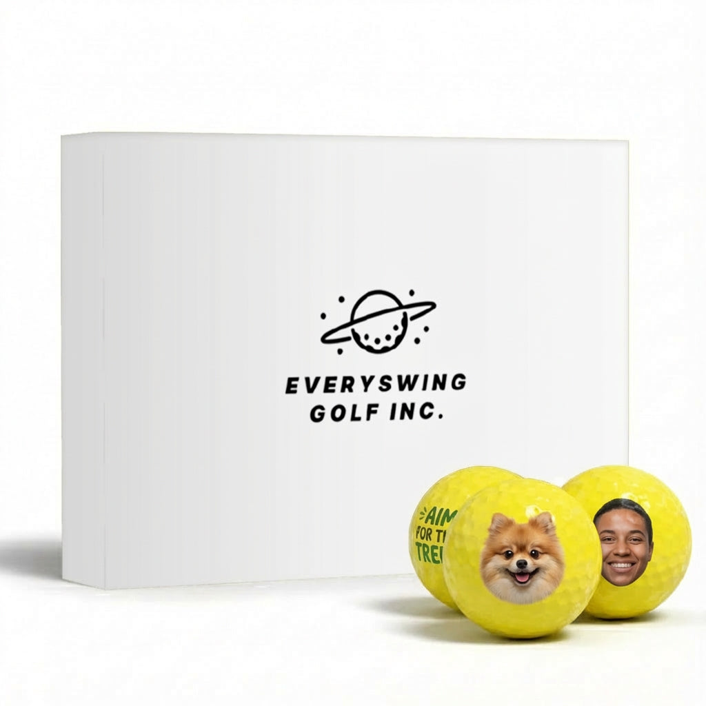 Yellow Blank Golf Balls
