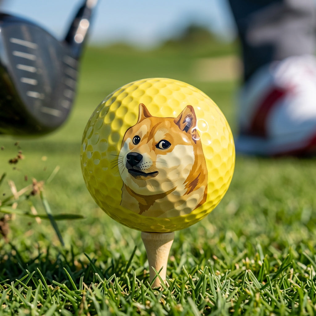 Yellow Blank Golf Balls