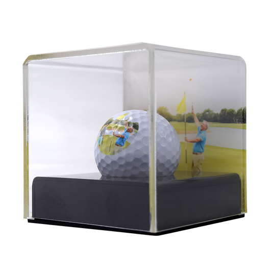 Golf Ball Display Case - Custom Golf Ball in an Acrylic Case